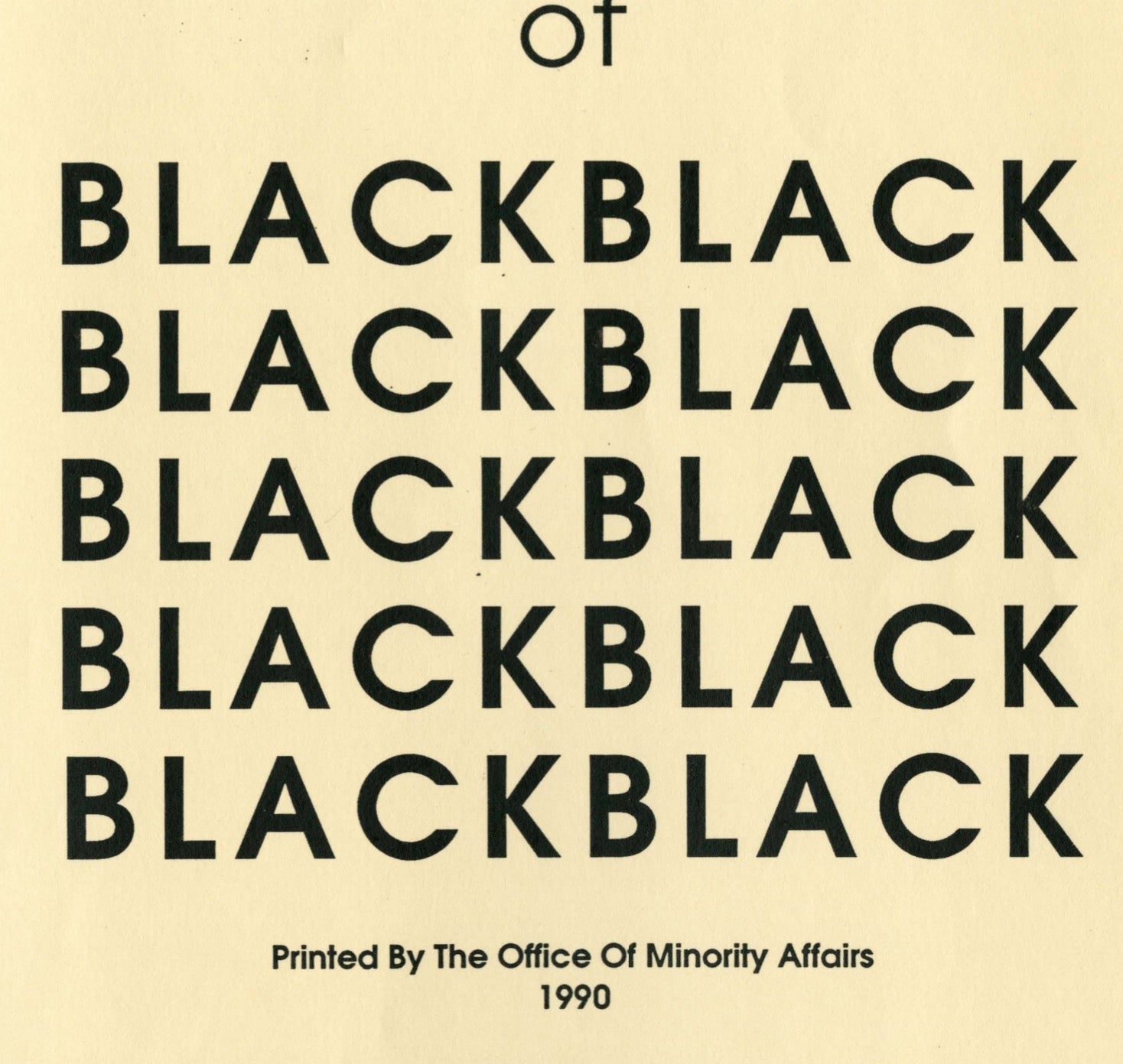 Cover of State of Black Rice, 1990
