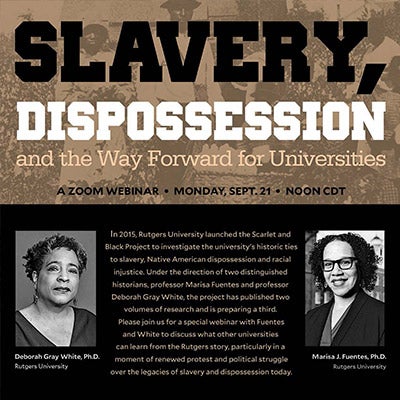 Slavery, Dispossession and the Way Forward for Universities